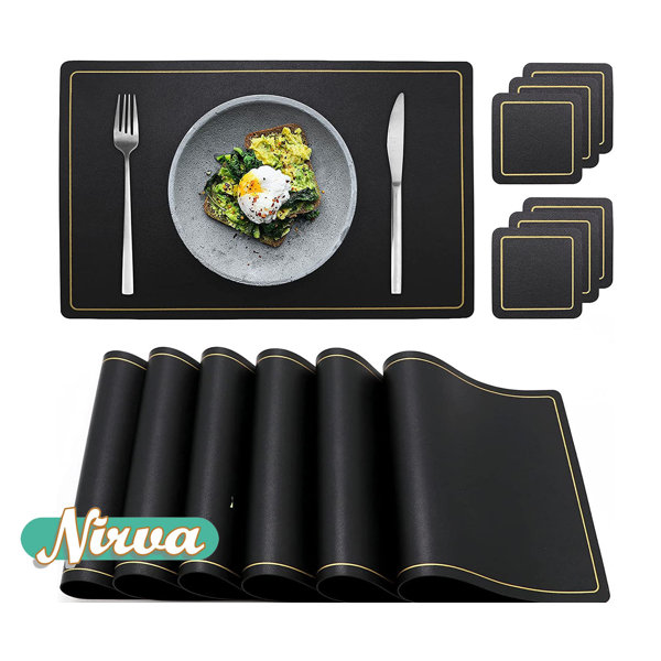 Nirva Vim Faux Leather Rectangular Placemat Wayfair